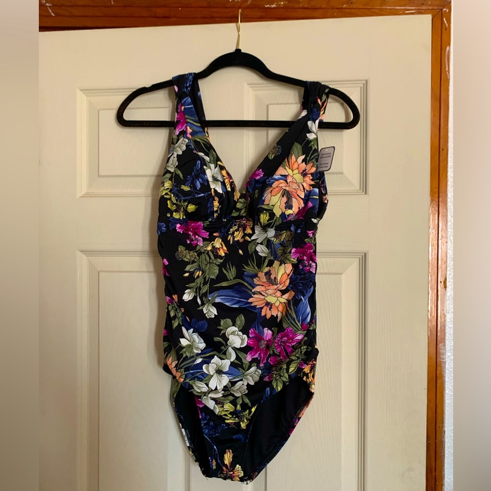 Beautiful Floral Print One Piece Suit